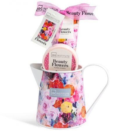 Import - Set 2 produse cosmetice Beauty Flowers IDC Institute 44040, 90 ml si 90 g