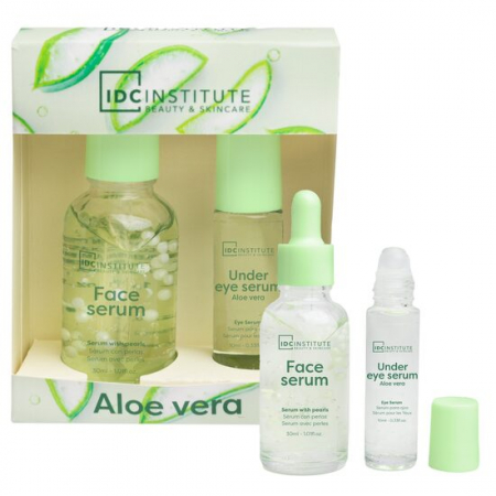 Import - Set 2 Seruri pentru ingrijire faciala Aloe Vera Shinning, IDC Institute, 44156