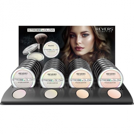 Fara Categorie - Set 24 bucati Iluminator pudra, Strobe and Glow, Revers, 5-8, 8 g