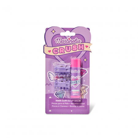 Set 24 bucati Pachet balsam de buze si 2 agrafe asortate Crush Martinelia 11101, 4 g [5]