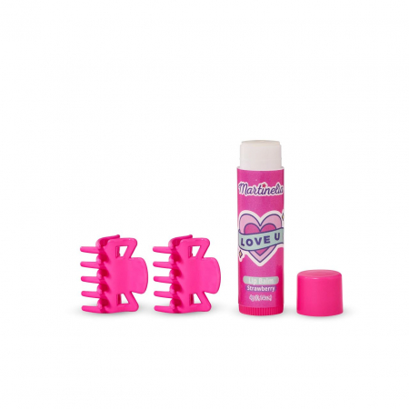 Set 24 bucati Pachet balsam de buze si 2 agrafe asortate Crush Martinelia 11101, 4 g [2]