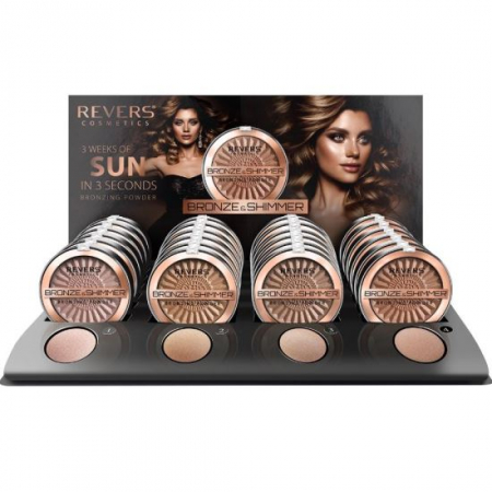 Fara Categorie - Set 24 bucati Pudra bronzanta, Bronze and Shimmer, Revers, 9 g