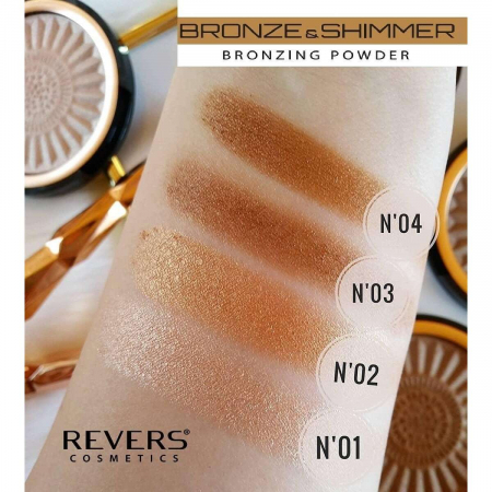 Set 24 bucati Pudra bronzanta, Bronze and Shimmer, Revers, 9 g [4]