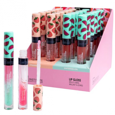 Import - Set 24 luciu de buze cu aroma de capsuni si pepene verde 26029, IDC Institute