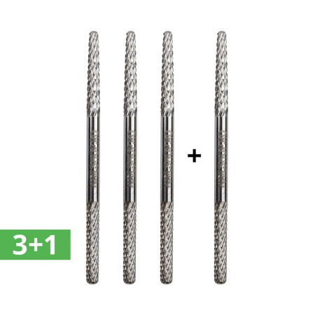 Aparatura manichiura - Set 3+1 gratis - bit carbid - baioneta subtire medie #213