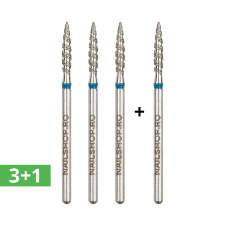UNGHII - Set 3+1 gratis - bit diamant - flacara fina #124