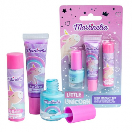Import - Set 3 accesorii cosmetice Little Unicorn Martinelia, 12085