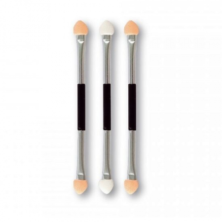 Import - Set 3 bucati Aplicator dublu pentru fard de pleoape, Top Choice