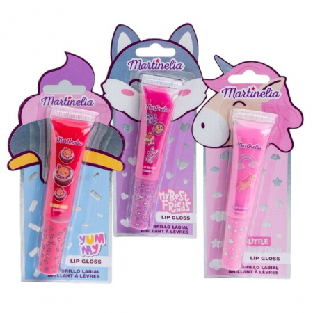 Import - Set 3 bucati gloss de buze pentru fetite Juicy World, Martinelia 35076, 21ml