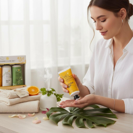 Set 3 creme ingrijire maini Herbal Spa Citrus & Coriander, 3×60 ml, Accentra, 6059177 [2]