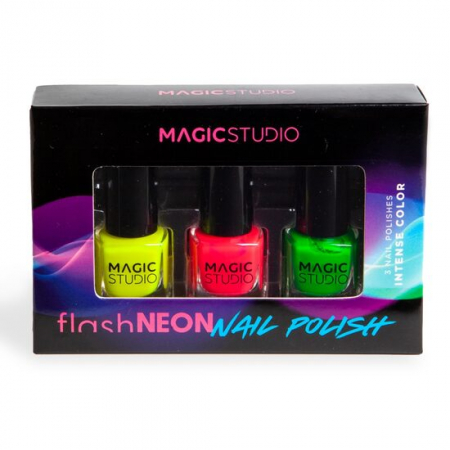 Import - Set 3 lacuri de unghii Neon Nails Magic Studio 12264