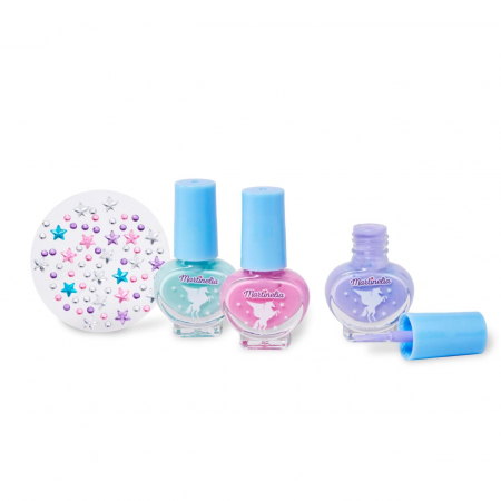 Set 3 lacuri de unghii si stickere Galaxy Dream Pegaso Martinelia 11982 [1]