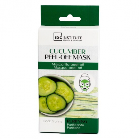 Import - Set 3 Masti faciale cu extract de castravete peel-off IDC Institute 90103, 8 g
