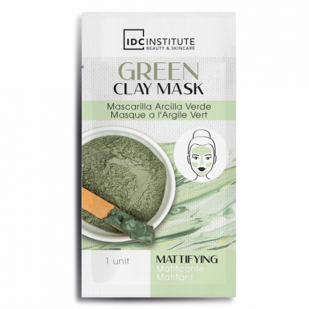 Set 3 Masti faciale matifiante cu argila verde IDC Institute 90105, 3x7 g [2]