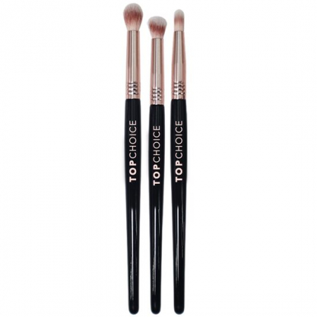 Import - Set 3 pensule de machiaj pentru blending Golden Touch Trio, 38662, Top Choice