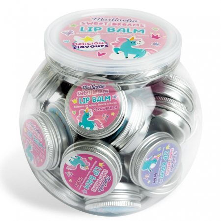 Set 32 Balsam de buze cu aroma de fructe Sweet Dreams Unicorn, Martinelia, 42154 10 g [2]