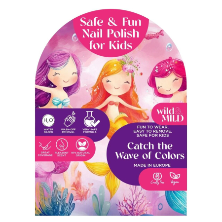 Set 36 bucati lac unghii Kids Catch the Wave of Colors, Water-Based Collection, Wild&Mild, 66622 [8]