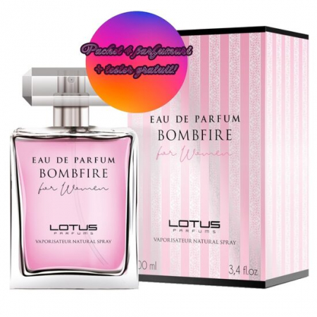 Fara Categorie - Set 4 Apa de parfum Bombfire, Revers, pentru femei, 100 ml + Tester 100 ml GRATUIT