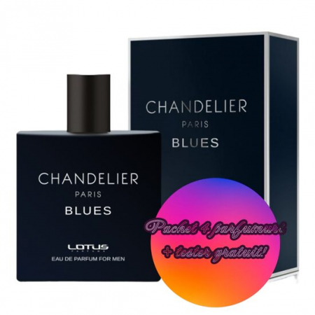 Fara Categorie - Set 4 Apa de parfum Chandelier & Blues, Revers, Barbati, 100ml + Tester 100 ml GRATUIT