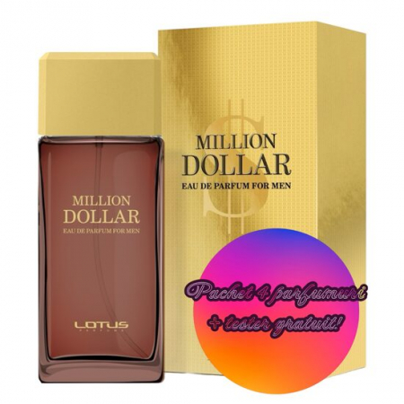 Fara Categorie - Set 4 Apa de parfum Million Dollar, Revers, pentru barbati, 100 ml + Tester 100 ml GRATUIT