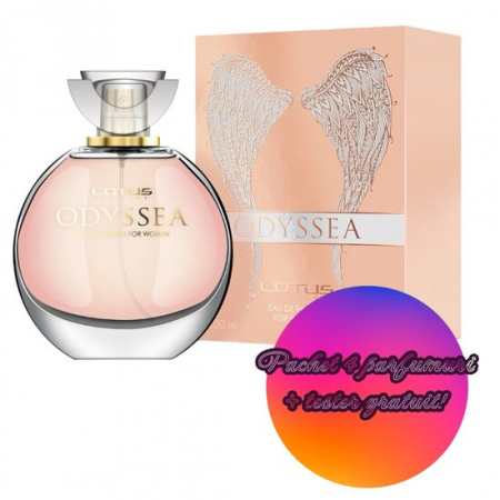 Fara Categorie - Set 4 Apa de parfum Odyssea, Revers, Femei, 100 ml + Tester 100 ml GRATUIT