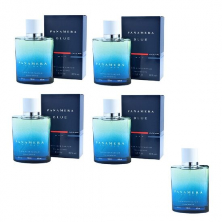 Import - Set 4 Apa de toaleta Cote d'Azur Panamera Blue, barbati, 100 ml +Tester GRATUIT