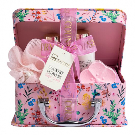 Import - Set 4 produse de ingrijire Country Flower, IDC Institute 56231, 275 ml
