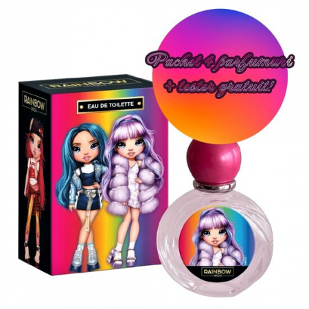 Fara Categorie - Set 4 x Apa de toaleta pentru fetite Rainbow High 1583, 50 ml + Tester Gratuit