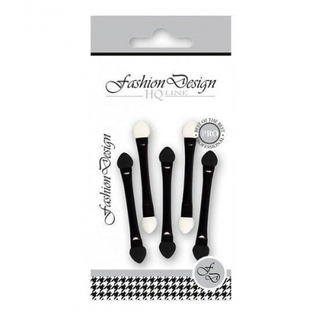 MACHIAJ - Set 5 bucati Aplicator dublu pentru fard de pleoape, Top Choice, Fashion Design