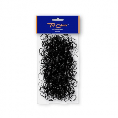 Import - Set 500 elastice silicon negre Top Choice 22722