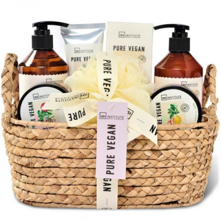 FATA, CORP - Set 7 produse de ingrijire cu cosulet decor Pure Vegan IDC Institute 42042, 800 ml