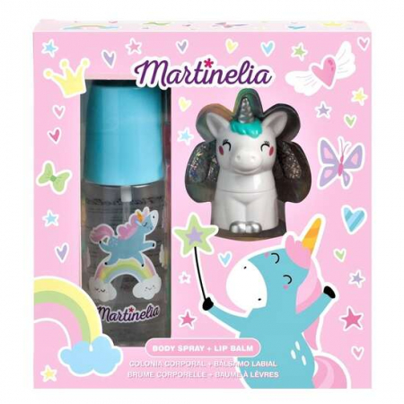 Import - Set body mist si balsam de buze cu aroma de bezele Mr Sweet Dreams Martinelia 24185B, 103ml