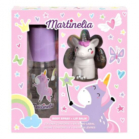 Import - Set body mist si balsam de buze cu aroma de afine, Mr Sweet Dreams Martinelia 24185PP, 103ml