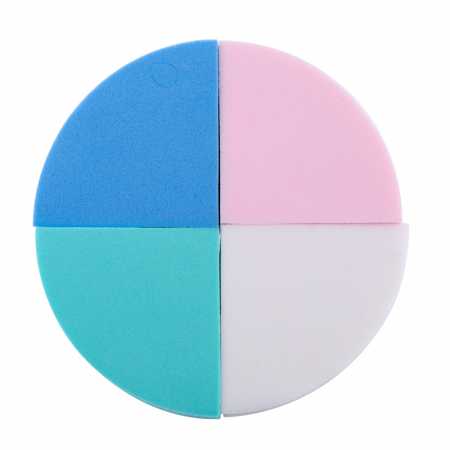 MACHIAJ - Set bureti Beautyblender, pentru aplicarea fondului de ten, in forma de triunghi, 4 buc