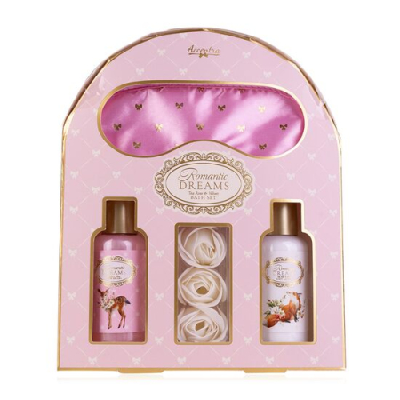 Import - Set cadou baie Romantic Dreams cu mască de somn, Accentra, 60598606059860