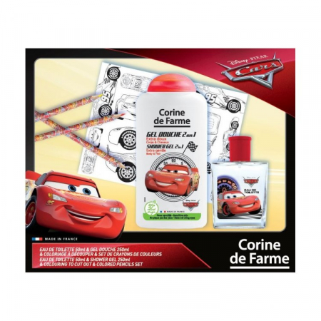 COPII - Set cadou DISNEY Cars (apa de toaleta+gel de dus+creioane de colorat)