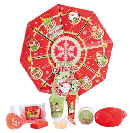 Import - Set cadou rotativ de Crăciun – Merry Christmas Wheel Gift, IDC Institute,90374