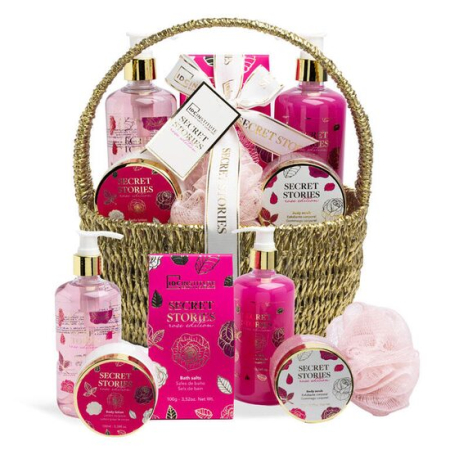 Import - Set cadou Secret Stories Rose Coșuleț 6 produse ingirijire, IDC Institute, 42298