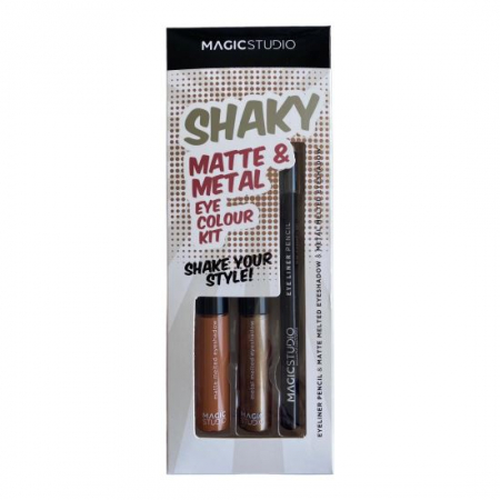 MACHIAJ - Set creion si fard lichid de pleoape Matte & Metal Magic Studio Maro 60751N3