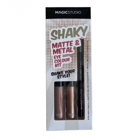 Set creion si fard lichid de pleoape Matte & Metal Magic Studio Nude 60751N2