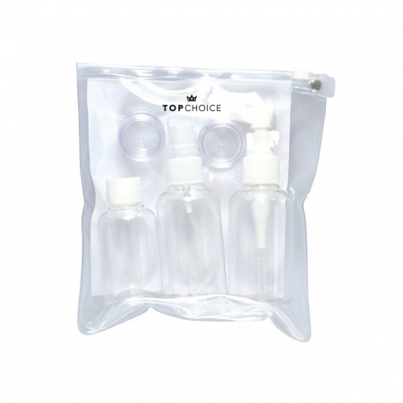 Set de 5 Recipiente pentru calatorie si etui cu fermoar, Top Choice, [1]