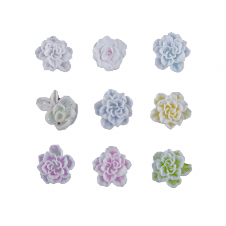Set decoratiuni pentru unghii - trandafiri din silicon, 9 buc [1]