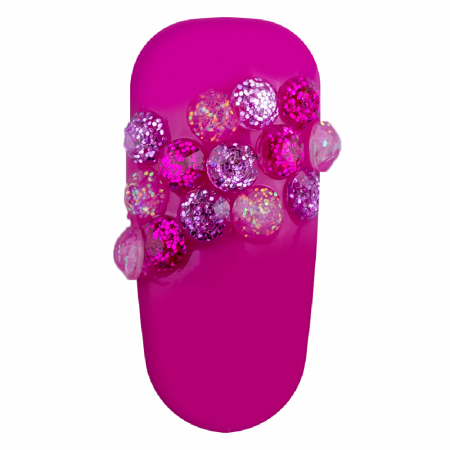 Set decoratiuni unghii, Lila Rossa, pietricele cu sclipici [8]