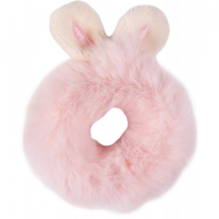 Set doua elastice de par Top Choice 25990, Puffy (1 roz + 1 gri) [2]