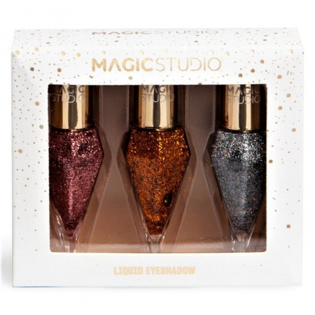 Import - Set fard pleoape lichid Glitter Diamond Trio, Magic Studio 31129