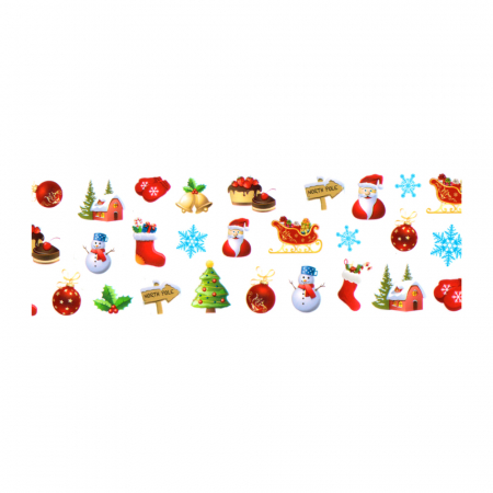 Set folii de transfer Lila Rossa, Christmas Day Collection, 10 buc [6]