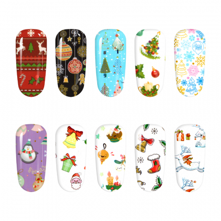 Set folii de transfer Lila Rossa, Christmas Night Collection, 10 buc [3]