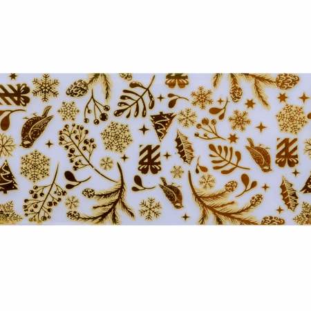 Set folii de transfer Lila Rossa, Gold Christmas Collection, 10 buc [9]