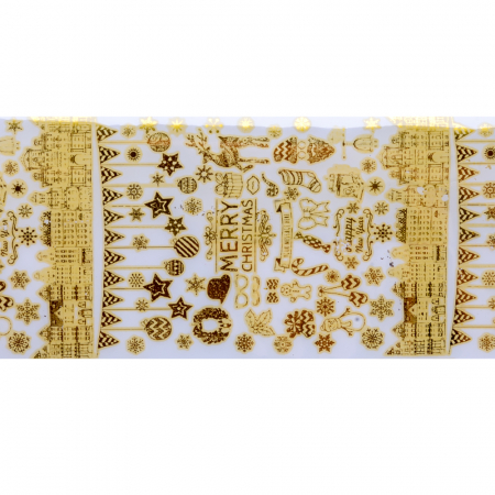 Set folii de transfer Lila Rossa, Gold Christmas Collection, 10 buc [8]