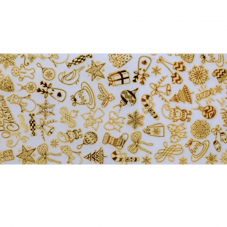 Set folii de transfer Lila Rossa, Gold Christmas Collection, 10 buc [2]